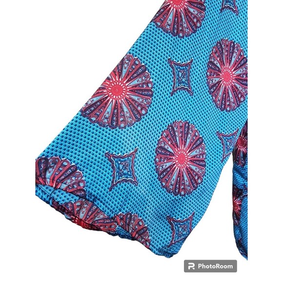 Jonathan Martin Boho Hippie Open Front Top Size Large Silky - Picture 2 of 6